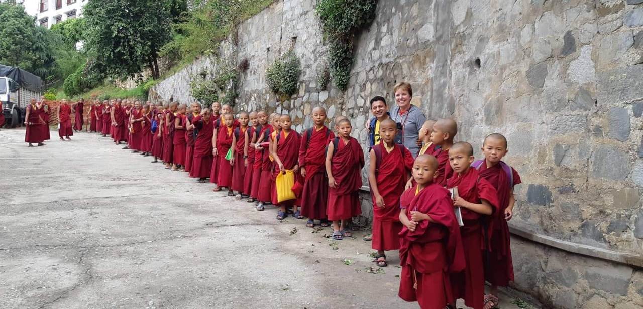 Interact with monks